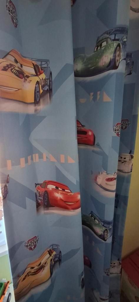 cars gordijn 2 delen., Kinderen en Baby's, Kinderkamer | Inrichting en Decoratie, Gebruikt, Ophalen of Verzenden
