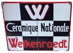 Welkenraedt emaille reclamebord uit 1935., Ophalen of Verzenden, Gebruikt, Reclamebord