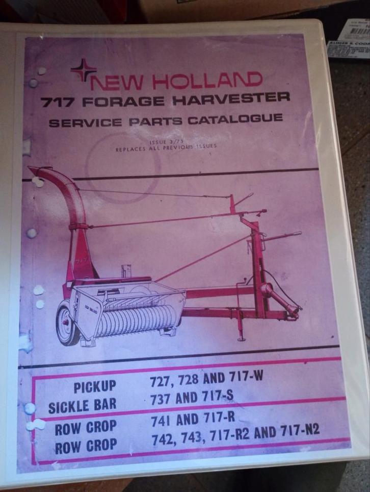 New Holland 717 Onderdelen Catalogus, Hobby en Vrije tijd, Overige Hobby en Vrije tijd, Ophalen of Verzenden