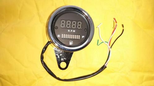 Digitale RPM - Fuel meter (Vintage stijl), Fietsen en Brommers, Brommeronderdelen | Algemeen, Nieuw, Overige typen, Ophalen of Verzenden