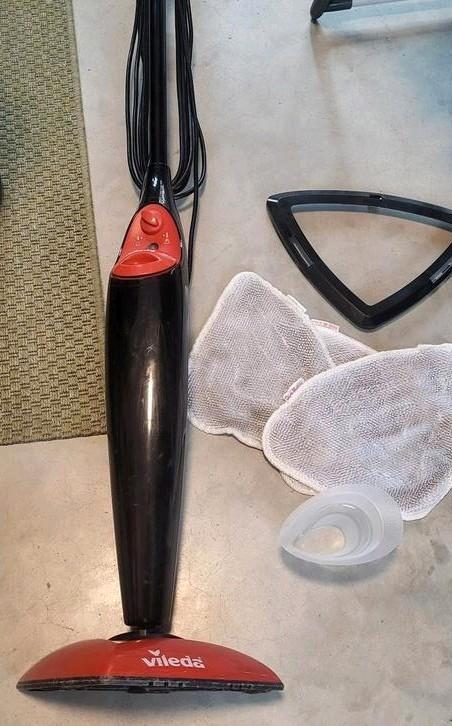 Vileda stoomreiniger/3 dweilen/opzetstuk/complete set, Huis en Inrichting, Schoonmaakartikelen, Overige typen, Ophalen