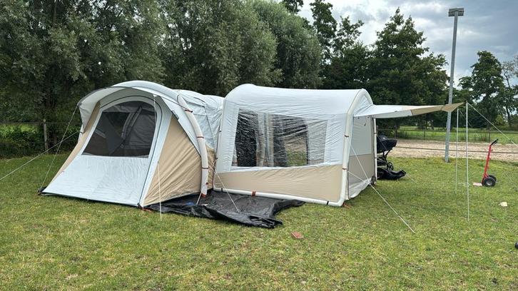 Quechua Air Seconds 6.3 Opblaasbare Tent - Ruim en Comfortab, Caravans en Kamperen, Tenten, tot en met 6, Gebruikt, Ophalen
