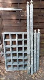 GEGALVANISEERD HEKWERK SIERHEKWERK MET POORT 3,5 METER, Tuin en Terras, Ophalen, Met poort, Gebruikt, Sierhekwerk