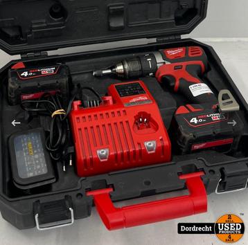 MILWAUKEE M18BDD BOORMACHINE | INCLUSIEF 2 ACCU'S EN OPLADER beschikbaar voor biedingen