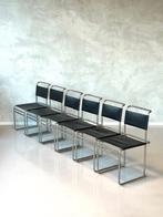 Tecta B40 eetkamerstoelen 6x Marcel Breuer design Bauhaus, Gebruikt, Zwart, Vintage, Ophalen of Verzenden
