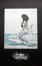 Andrea Pazienza - Artprint "Betta e lo Squalo" 1.edi 1990, Antiek en Kunst, Verzenden