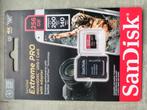 Sandisk Extreme Pro 256GB MicroSDXC kaart + adapter, Audio, Tv en Foto, Fotografie | Geheugenkaarten, Videocamera, Sandisk, Nieuw