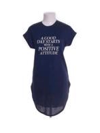 Longt-shirt/jurk: a good day start with a positive attitude, Kleding | Dames, Ophalen, Zo goed als nieuw, Maat 34 (XS) of kleiner