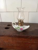 snoezig brocante olielampje lampje aladin bloemen ongebruikt, Verzenden