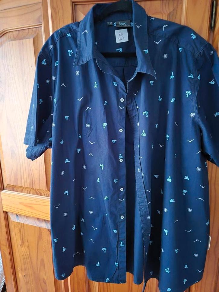 Overhemd korte mouw, 23 van 26, 3xl, Kleding | Heren, Grote Maten, Zo goed als nieuw, Overhemd, Overige kleuren, Ophalen of Verzenden