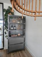 Stalen Vitrinekast Giga Meubel  servieskast, Met deur(en), Zo goed als nieuw, Glas, Industrieel