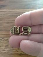 US Officer collar insignia , Amcraft , snowflake backing, Verzamelen, Militaria | Tweede Wereldoorlog, Verzenden, Landmacht, Amerika