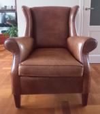 Schitterende cognac echt leren lederen fauteuil, Huis en Inrichting, Fauteuils, Ophalen, Zo goed als nieuw, 50 tot 75 cm, Leer