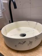 Marmeren wasbak rond, Ophalen, 50 tot 100 cm, Zo goed als nieuw, Minder dan 100 cm
