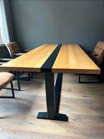 Eet tafel min 6 personen, Huis en Inrichting, Tafels | Eettafels, 200 cm of meer, Zo goed als nieuw, Vijf personen of meer, Rechthoekig