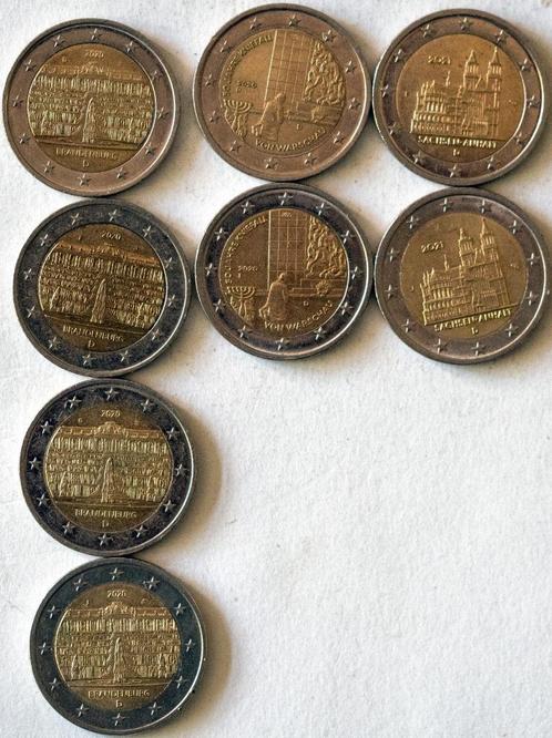 Speciale 2-euro munten Duitsland 2020-2021, Postzegels en Munten, Munten | Europa | Euromunten, Losse munt, 2 euro, Duitsland