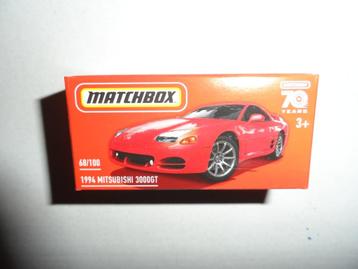 Matchbox Powergrabs - 1994 Mitsubishi 3000GT (rood) 1:64 beschikbaar voor biedingen
