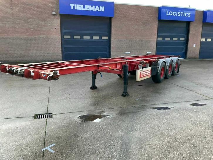 2006 LAG O-3-39 CD Containerchassis oplegger, Auto's, Vrachtwagens, Bedrijf, Aanhangers en Opleggers, Overige brandstoffen, Origineel Nederlands
