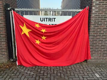 Chinese vlag 3.00x2.00 met genaaide sterren geen bedrukking! beschikbaar voor biedingen