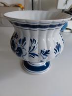 Delfts Blauwe Bloempot - Handgeschilderd, Ophalen