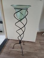 Mooie standaard met glazen stolp, 92 cm hoog, Huis en Inrichting, Woonaccessoires | Vazen, Ophalen
