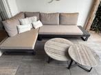Buiten banken met 2 tafeltjes, Tuin en Terras, Tuinsets en Loungesets, Ophalen of Verzenden, Zo goed als nieuw