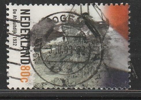 Nederland 1999 1842 Afsluitdijk, Gest Den Bosch, Postzegels en Munten, Ophalen of Verzenden, Na 1940, Gestempeld