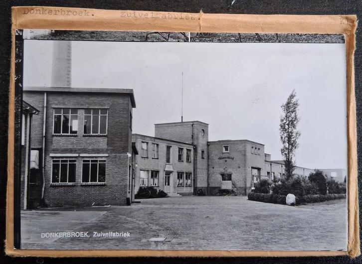 Donkerbroek, 1 x glasplaat JosPe, zuivelfabriek, Verzamelen, Ansichtkaarten | Nederland, Ongelopen, Friesland, 1960 tot 1980, Ophalen of Verzenden