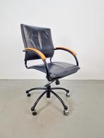 Vintage Thonet S73 leren bureaustoel van Josef Gorica, 1990, Huis en Inrichting, Bureaustoelen, N, Zwart, Ophalen of Verzenden