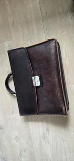 Castelijn & Beerens leren aktetas, Overige merken, Gebruikt, Bruin, Ophalen of Verzenden