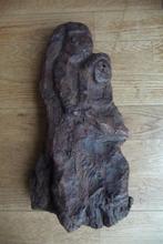 Kunst Houten beeld vrouw met  kind,, Ophalen of Verzenden