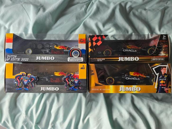 Max Verstappen Auto's - 4 Stuks, Hobby en Vrije tijd, Modelauto's | 1:18, Nieuw, Auto, Overige merken, Ophalen of Verzenden