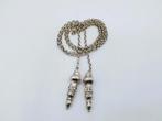 Zilveren jasseronketting met breipendoppen, H. Looren, Gebruikt, Info@zilverwebsite.nl, Verzenden, Zilverwebsite.nl