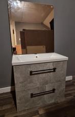 Badkamermeubel met 2 lades en spiegel., Huis en Inrichting, Badkamer | Badkamermeubels, Ophalen, 25 tot 50 cm, Minder dan 100 cm