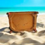 Vintage retro viskoffer, vismand, viskruk met zitje., Gebruikt, ., Koffer of Tas, Ophalen of Verzenden