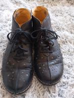 WOLKY ZWARTE LEREN SCHOENEN MAAT 41 ZIE FOTO,S, Ophalen of Verzenden, Zo goed als nieuw, Zwart