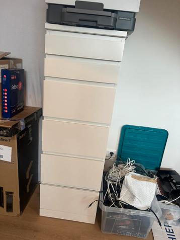 Ikea malm ladekast 6 lades met spiegel - afbeelding 2