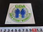 sticker Politiek CDA samen verantwoordelijk MPP690, Ophalen, Zo goed als nieuw, Bedrijf of Vereniging