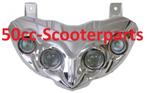 Koplamp Edge Gilera Runner Pro vanaf bouwjaar 2006 chrome 10, Motoren, Ophalen of Verzenden, 50cc-Scooterparts, Info@50cc-scooterparts.nl