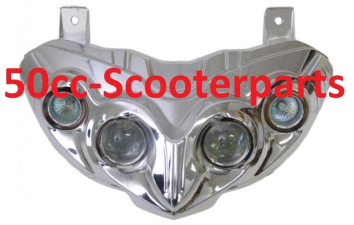 Koplamp Edge Gilera Runner Pro vanaf bouwjaar 2006 chrome 10, Motoren, Tuning en Styling, Ophalen of Verzenden