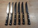 messenset met 6 steakmessen merk Oldenhove. 22,5 cm, Overige materialen, Gebruikt, Ophalen of Verzenden, Vaatwasserbestendig