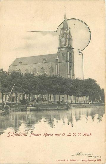 (388-520-011) Schiedam Nieuwe Haven met OLVV Kerk beschikbaar voor biedingen