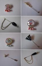 Diverse broche / vintage hoedenspeld, Ophalen, Overige materialen, 4 tot 7 cm, Zwart