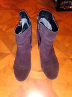5th Avenue suede leer laarsjes maat 41, Overige kleuren, Lage of Enkellaarzen, Ophalen of Verzenden, Zo goed als nieuw