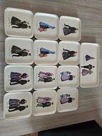 Set van 12 vintage gebakbordjes Villeroy en boch, Antiek en Kunst, Antiek | Wandborden en Tegels, Ophalen