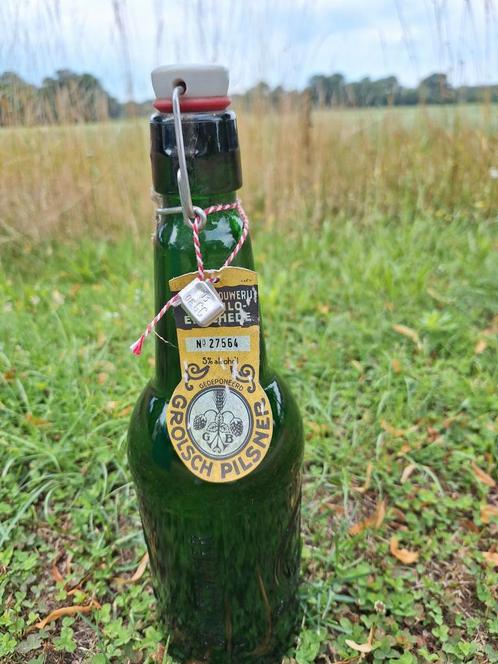 Deco fles 1,5 literfles Grolsch, Verzamelen, Biermerken, Gebruikt, Flesje(s), Overige merken, Ophalen of Verzenden
