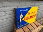 Vintage Emaille Reclamebord - Monsieur Pile, Ophalen of Verzenden