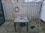Hekwerk kennel panelen diverse afmetingen, Ophalen, Met poort, Gebruikt, Spijlenhekwerk