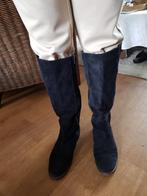 Hoge (Suede) laarzen., Kleding | Dames, Schoenen, Hoge laarzen, Blauw, Ophalen of Verzenden, Zo goed als nieuw