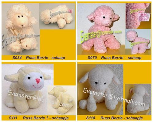 Schaap Schaapje Lammetje Russ Berrie, Kinderen en Baby's, Speelgoed | Knuffels en Pluche, Zo goed als nieuw, Overige typen, Ophalen